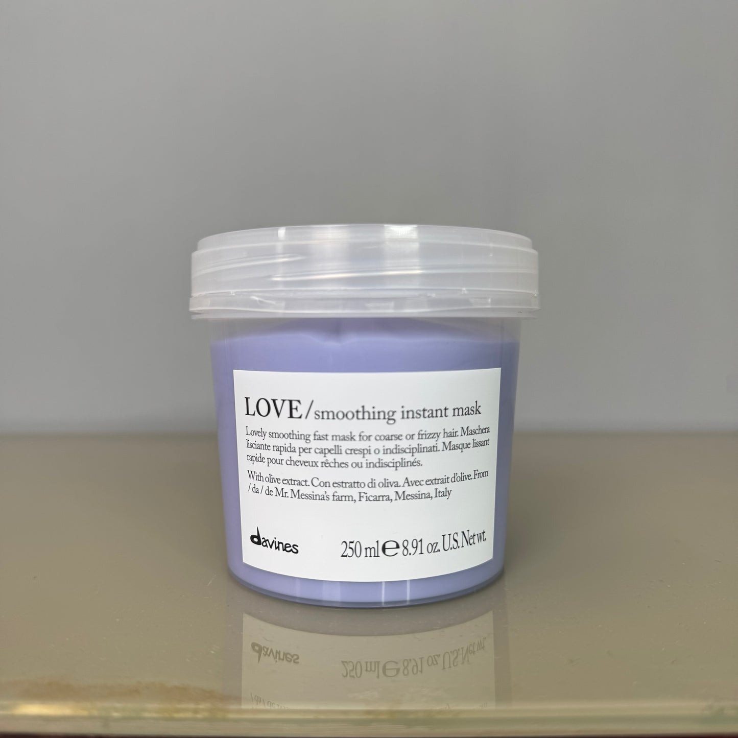 Maschera lisciante istantanea per capelli crespi