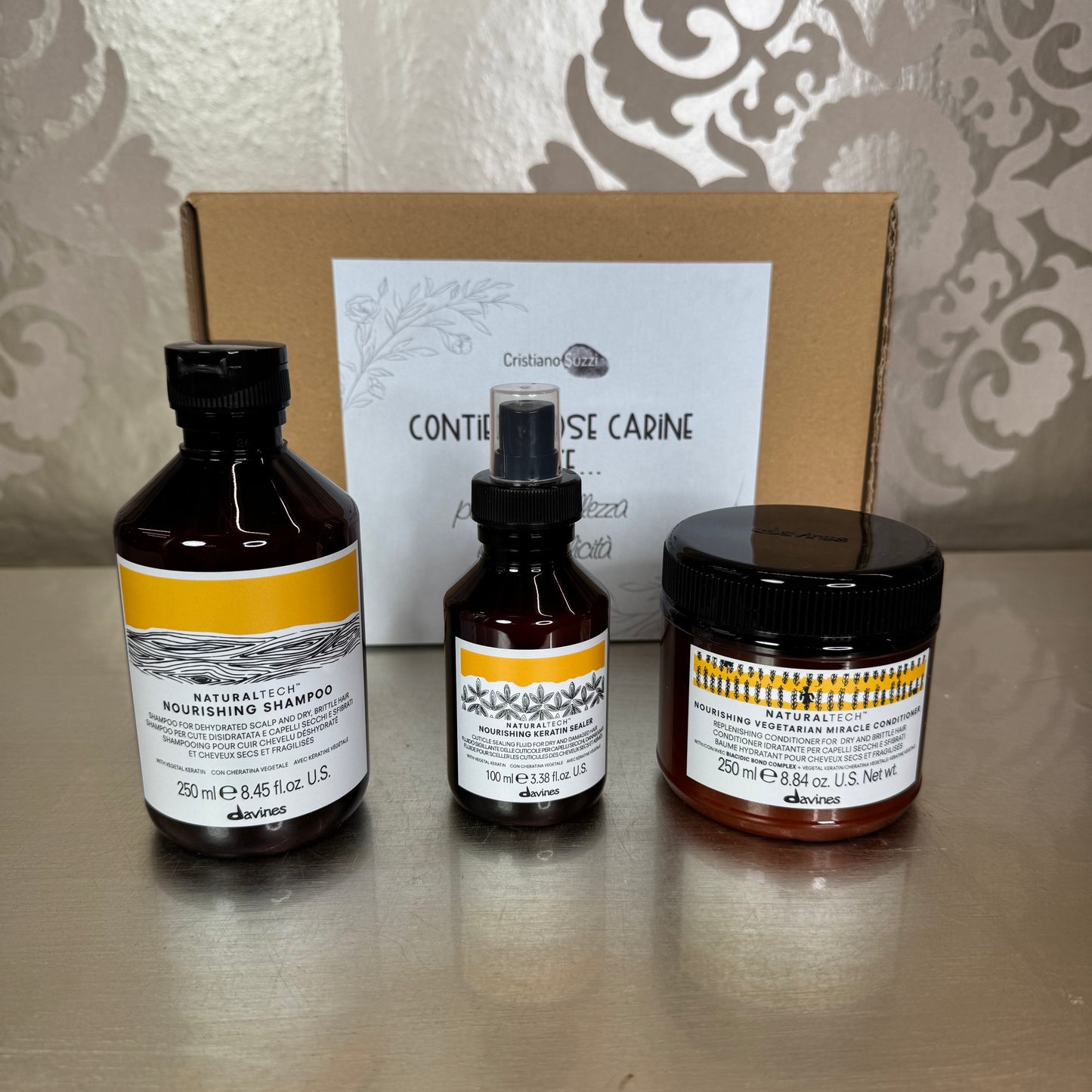 Kit Cheratina Vegetale con Spazzola Compresa